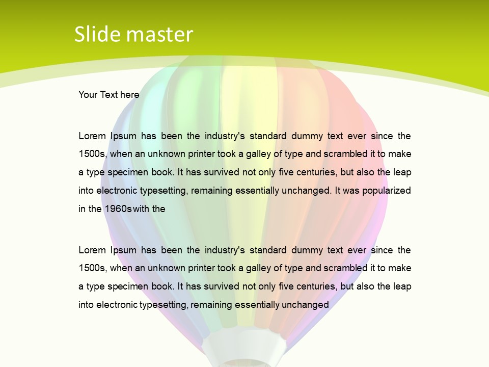 Ride Striped Journey PowerPoint Template