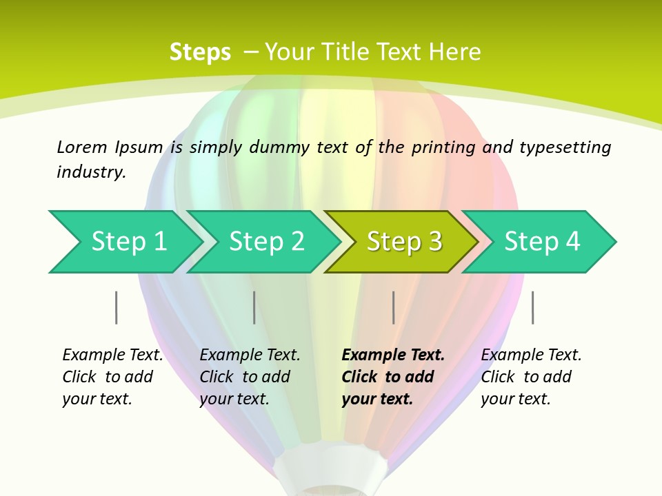 Ride Striped Journey PowerPoint Template