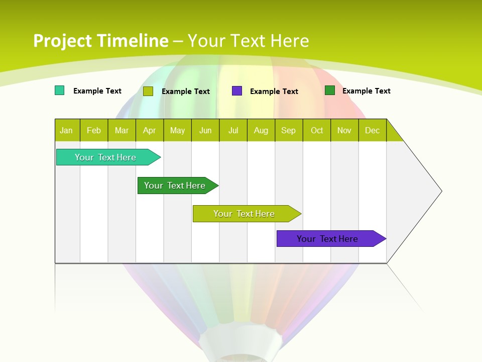Ride Striped Journey PowerPoint Template