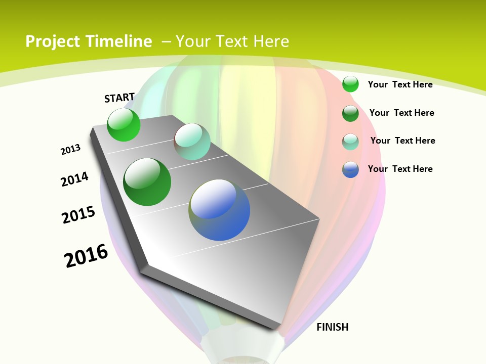 Ride Striped Journey PowerPoint Template
