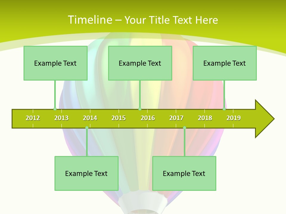 Ride Striped Journey PowerPoint Template