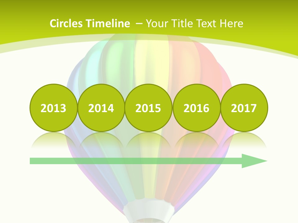 Ride Striped Journey PowerPoint Template