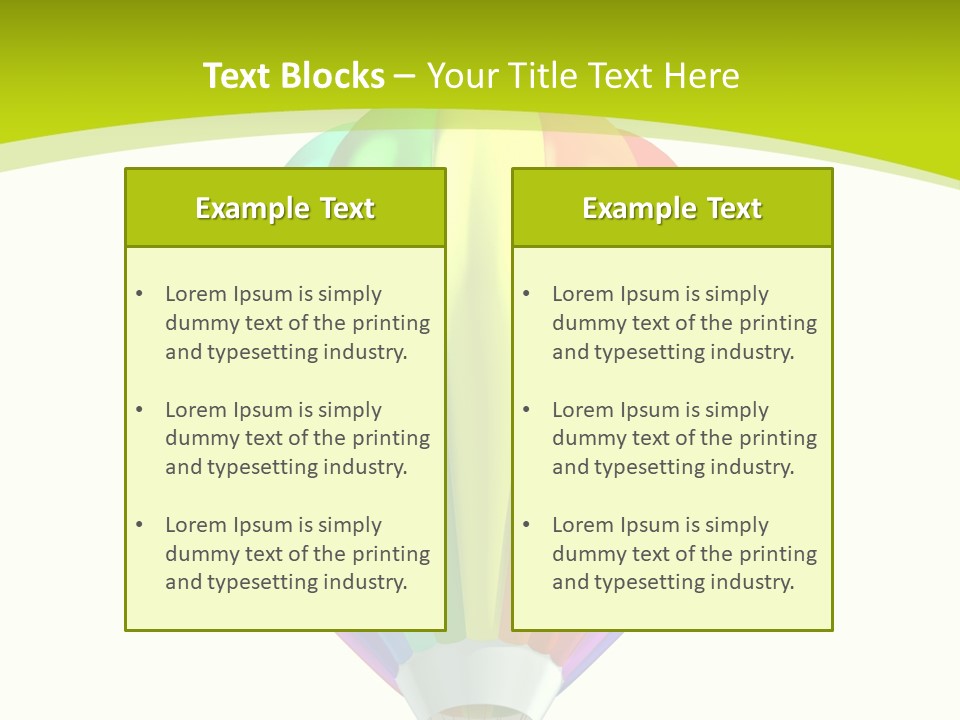 Ride Striped Journey PowerPoint Template