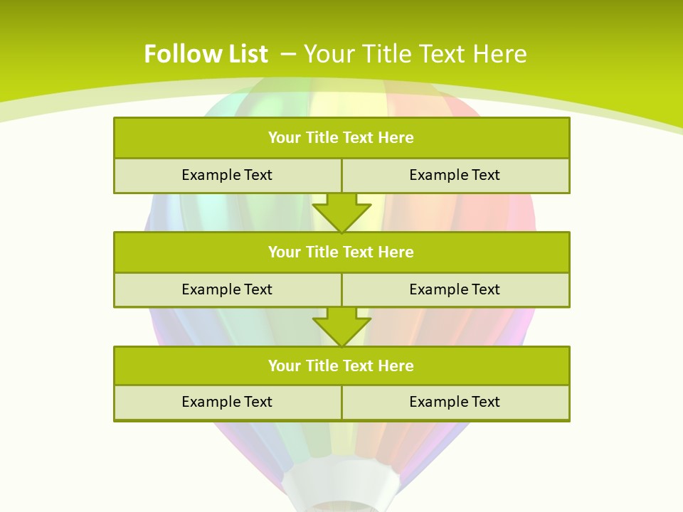Ride Striped Journey PowerPoint Template