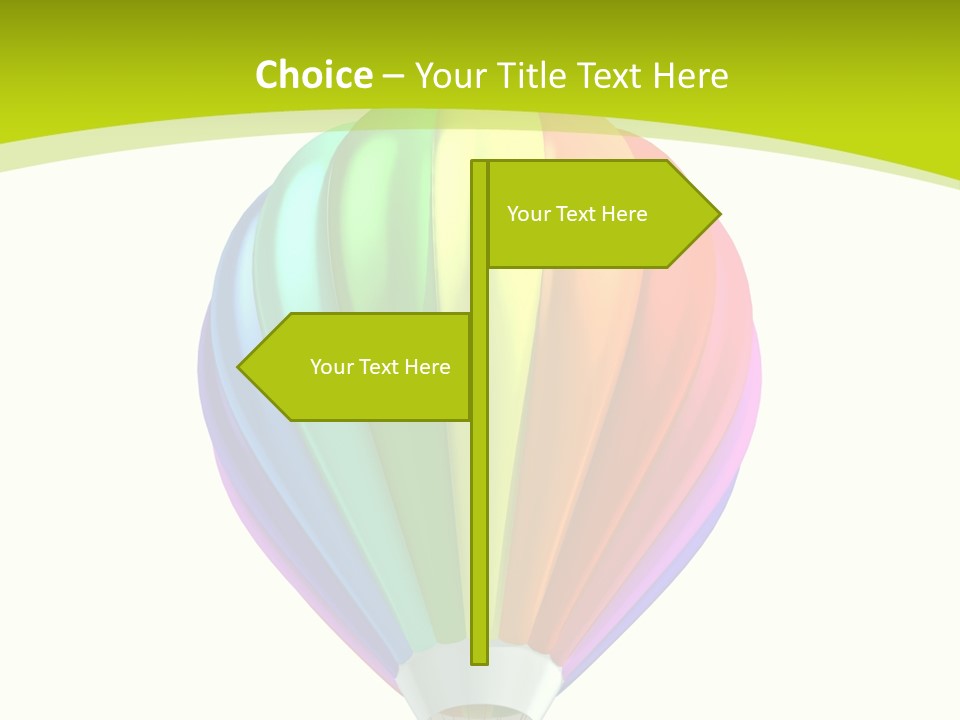 Ride Striped Journey PowerPoint Template