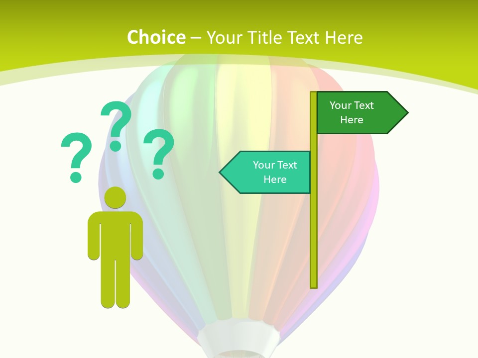 Ride Striped Journey PowerPoint Template