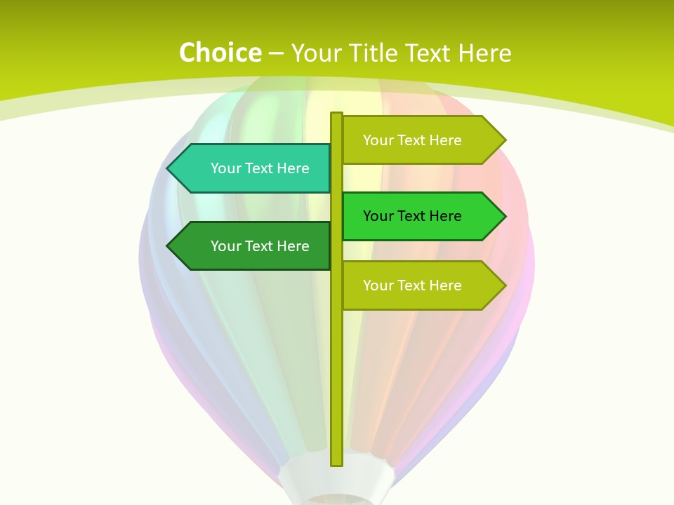 Ride Striped Journey PowerPoint Template