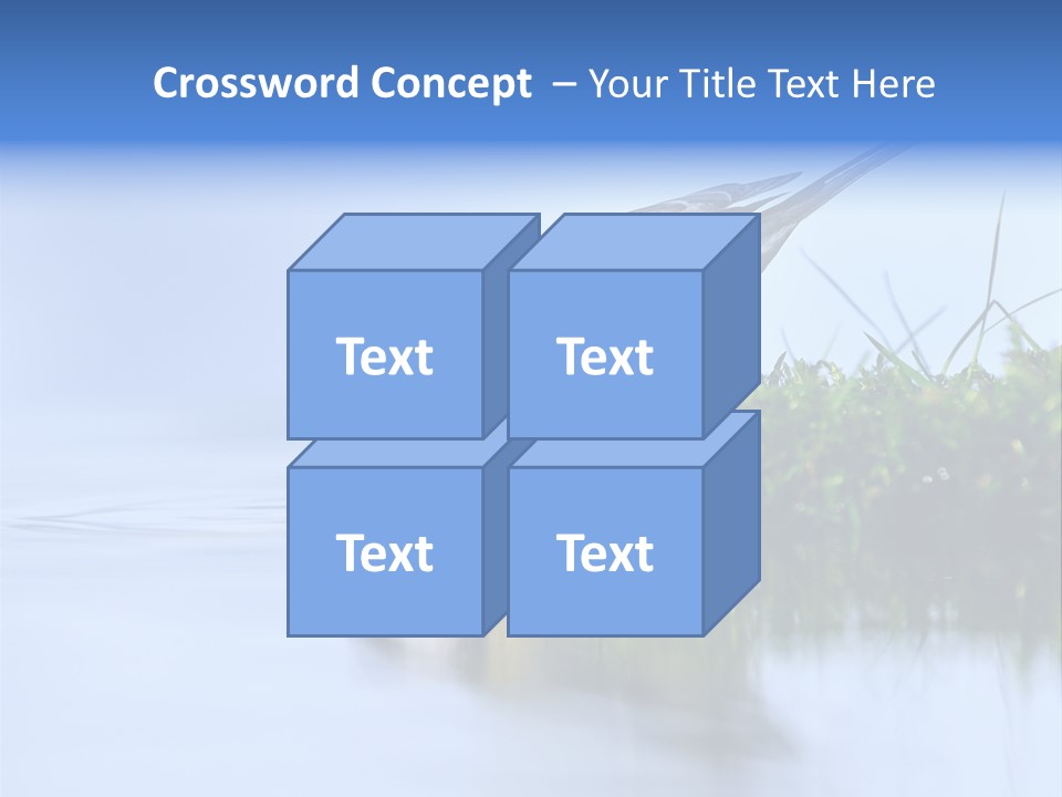 Thirsty Water Parus Major PowerPoint Template