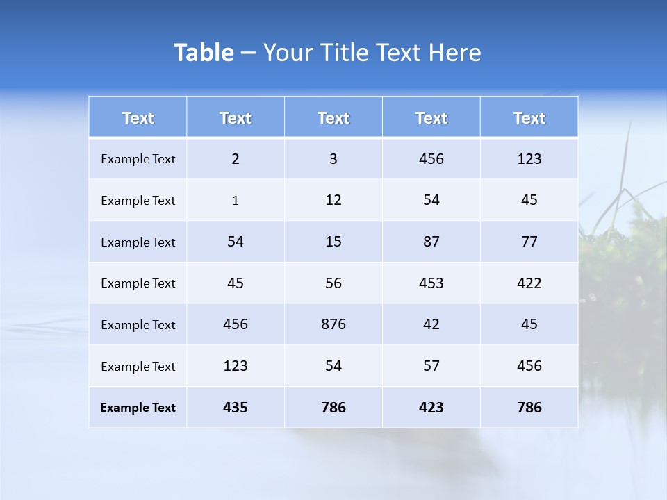 Thirsty Water Parus Major PowerPoint Template