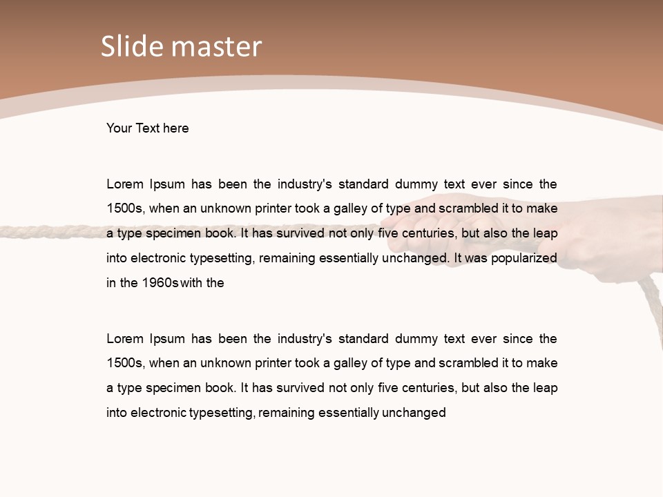 Straight Sport Persistence PowerPoint Template