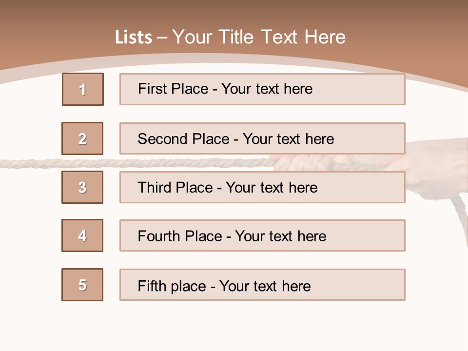 Straight Sport Persistence PowerPoint Template