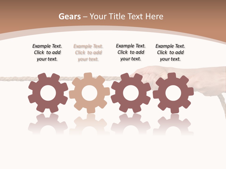 Straight Sport Persistence PowerPoint Template