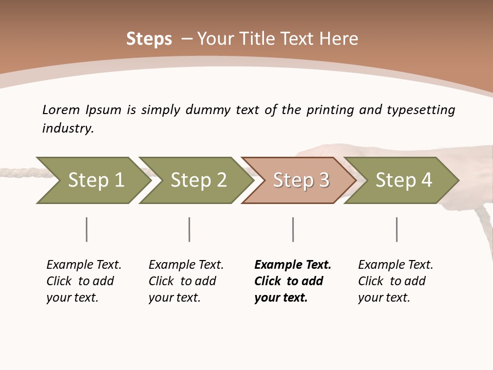 Straight Sport Persistence PowerPoint Template