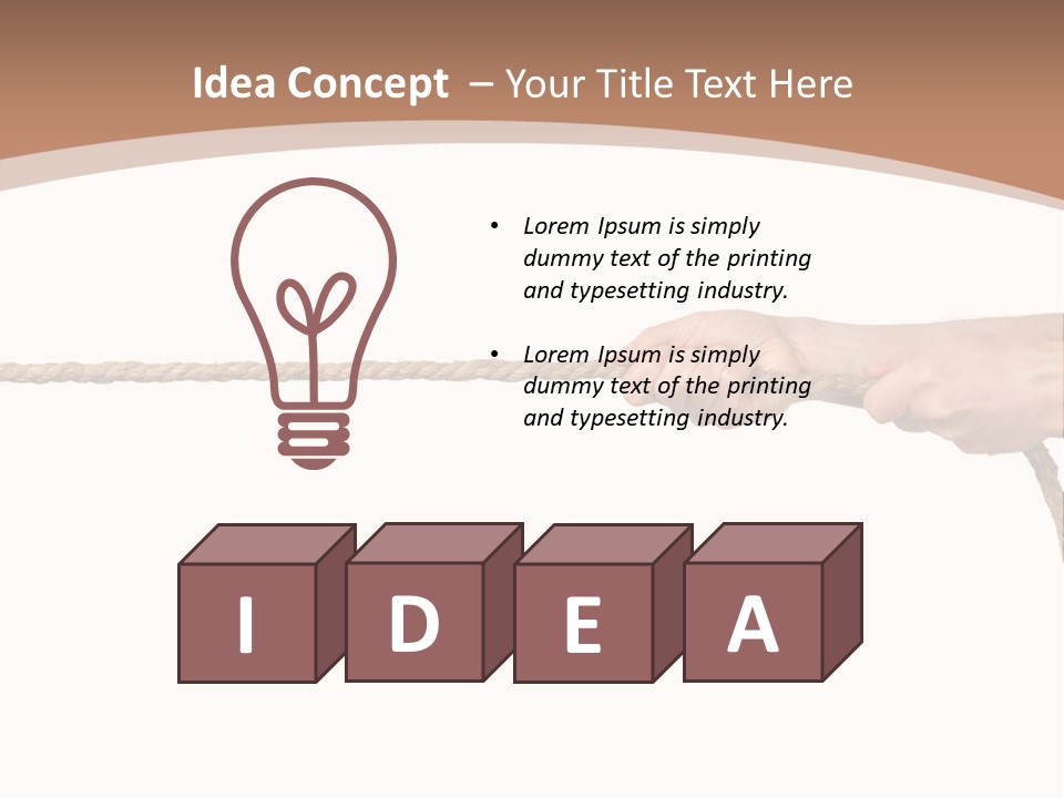 Straight Sport Persistence PowerPoint Template