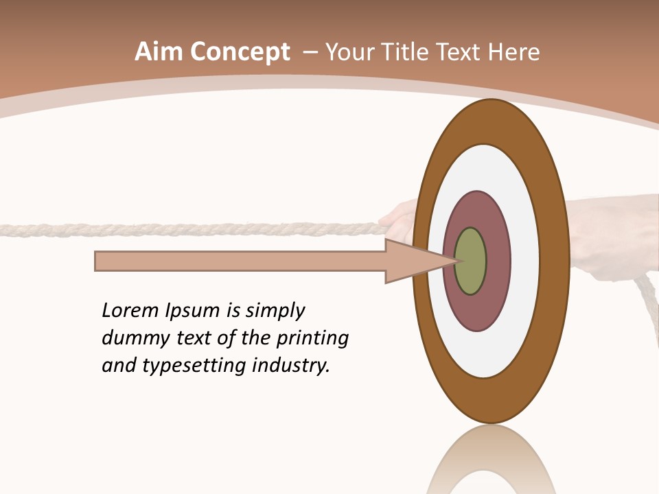 Straight Sport Persistence PowerPoint Template