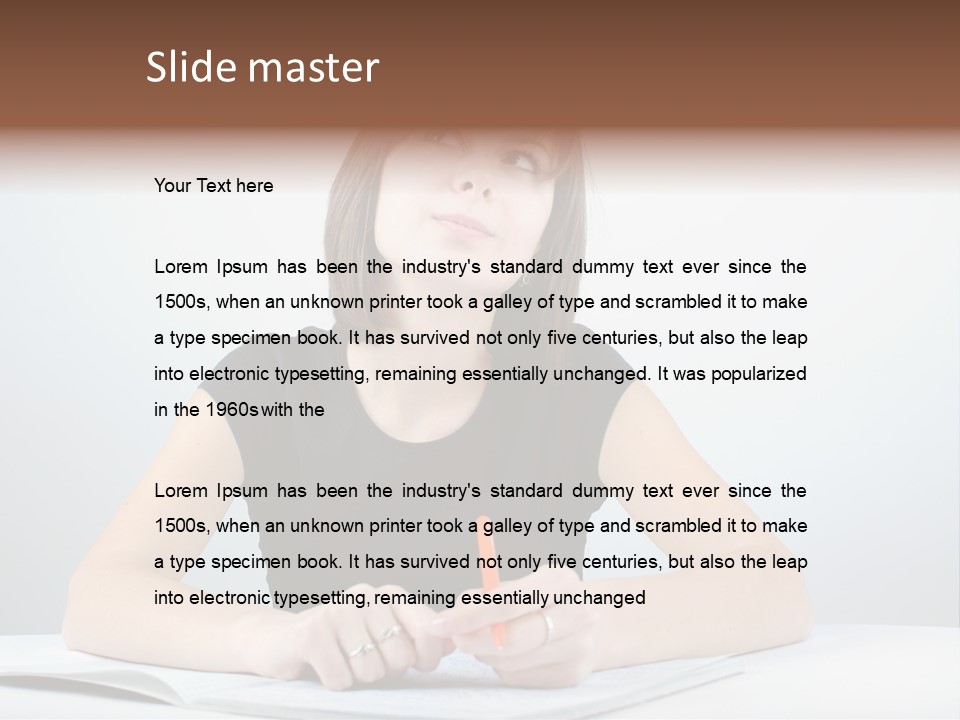 Teen Ponder Consider PowerPoint Template