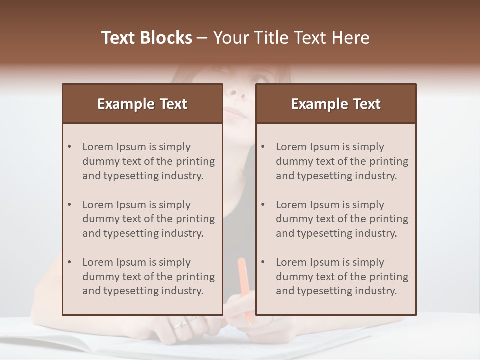 Teen Ponder Consider PowerPoint Template