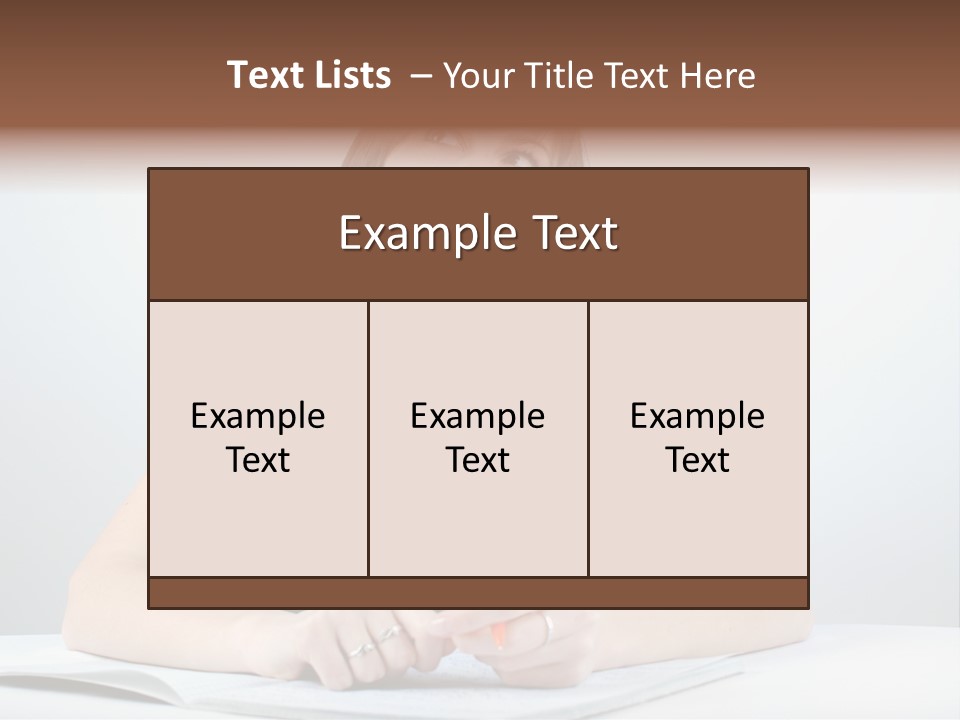 Teen Ponder Consider PowerPoint Template