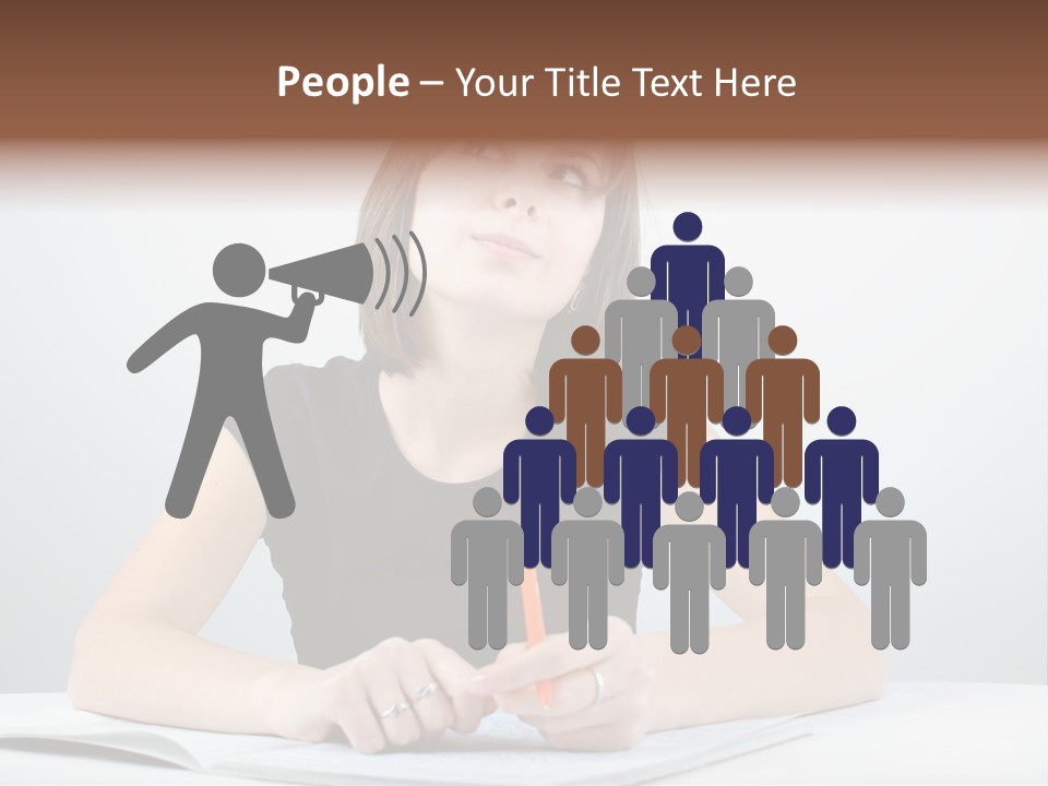 Teen Ponder Consider PowerPoint Template