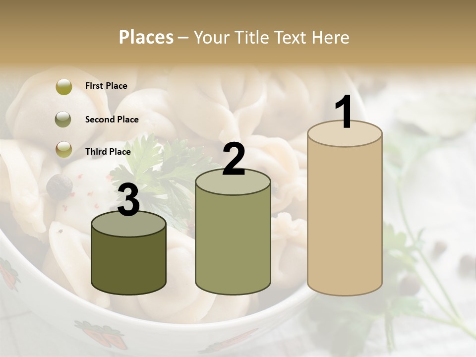 Dinner Parsley Pepper PowerPoint Template