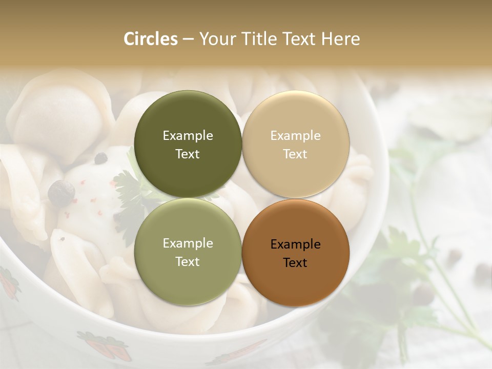 Dinner Parsley Pepper PowerPoint Template
