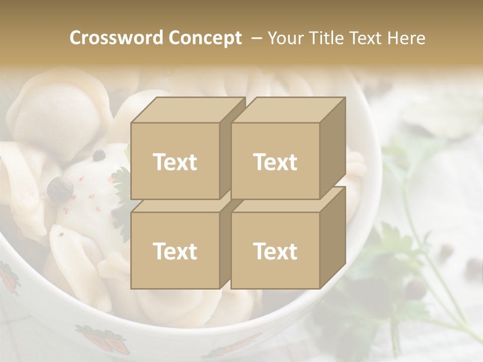 Dinner Parsley Pepper PowerPoint Template