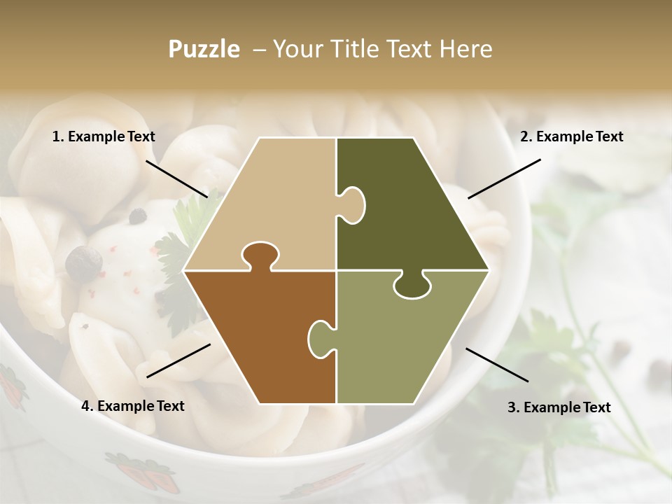 Dinner Parsley Pepper PowerPoint Template