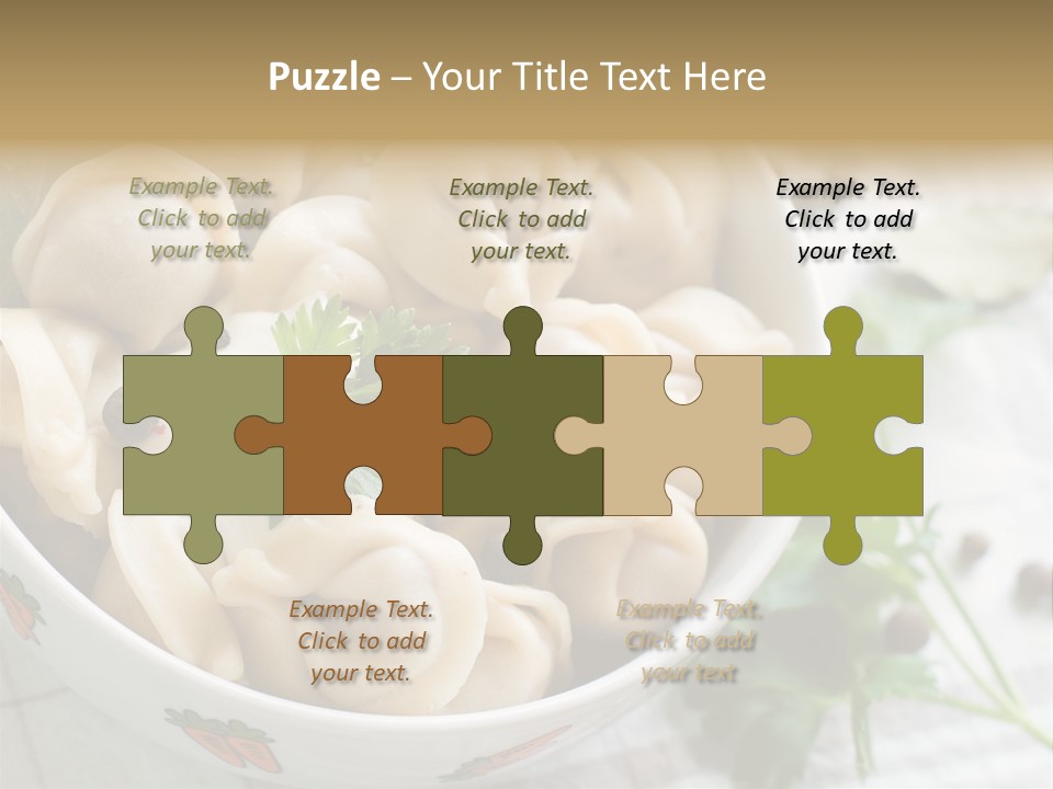 Dinner Parsley Pepper PowerPoint Template