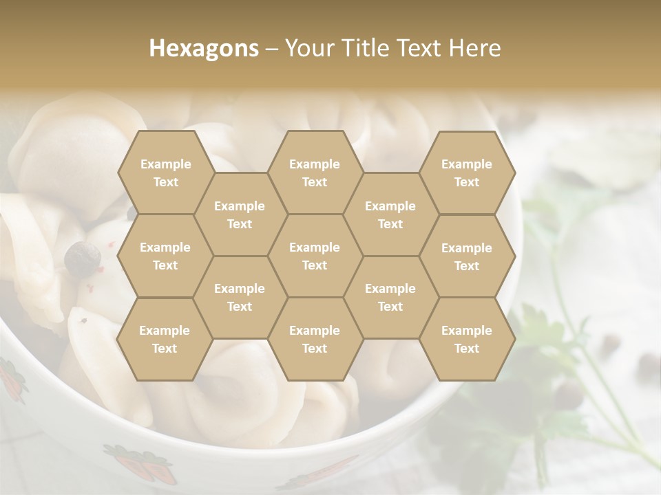 Dinner Parsley Pepper PowerPoint Template