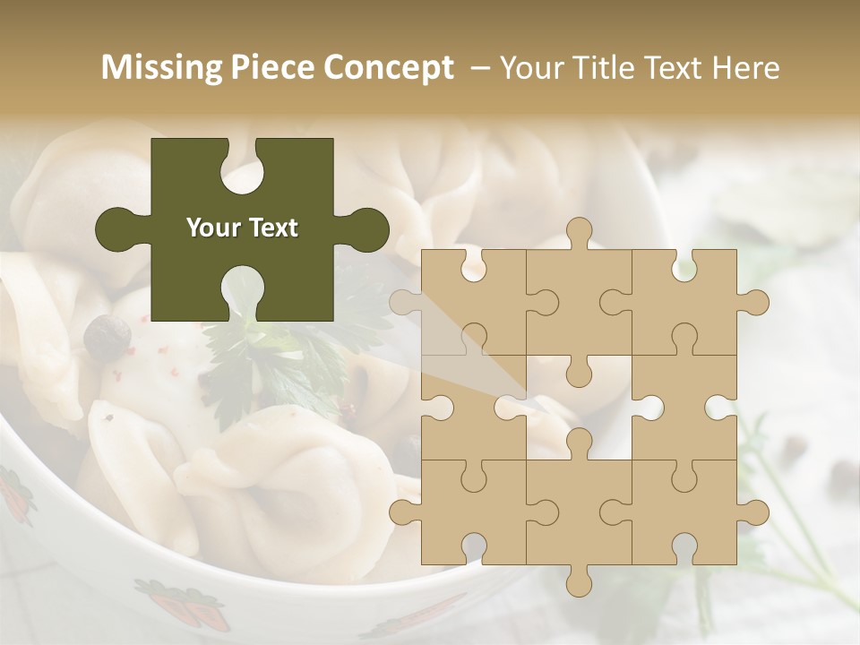 Dinner Parsley Pepper PowerPoint Template