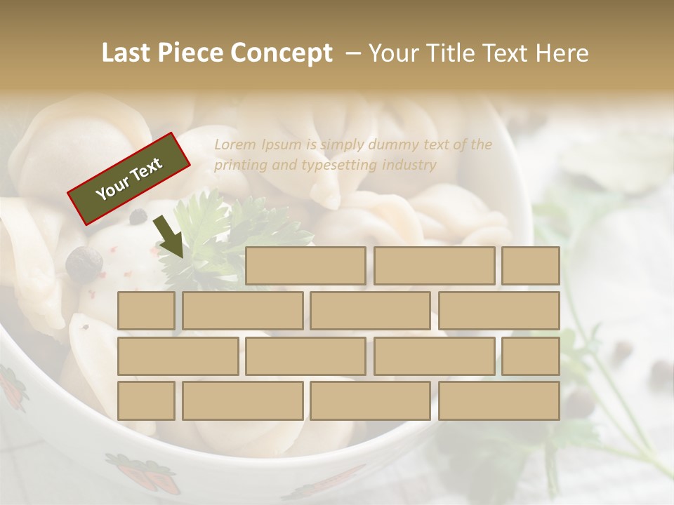 Dinner Parsley Pepper PowerPoint Template