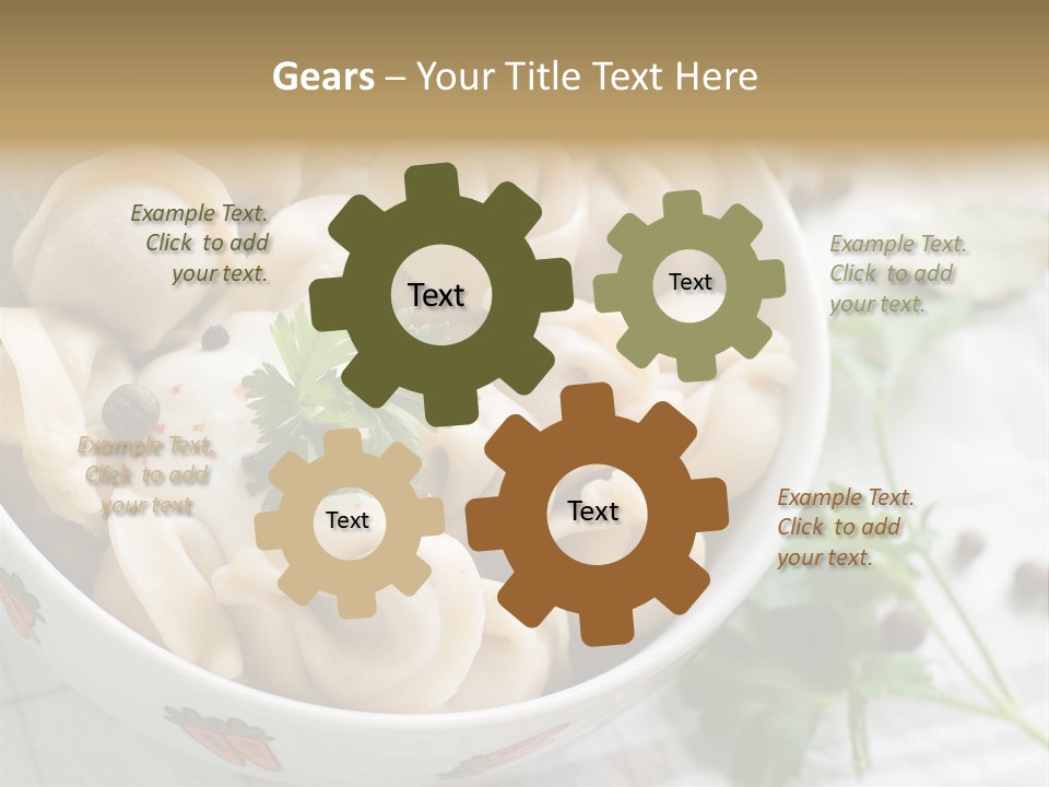 Dinner Parsley Pepper PowerPoint Template