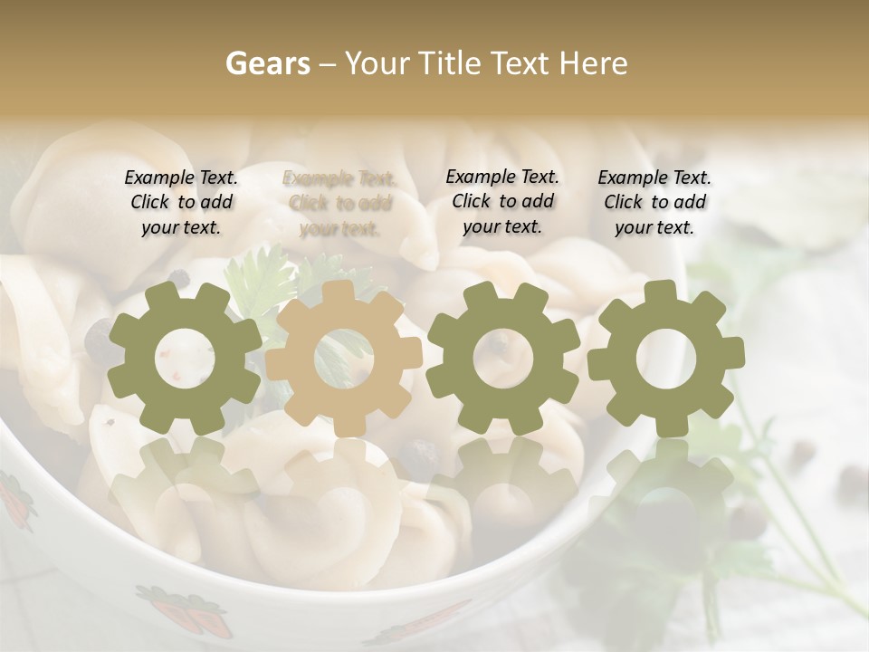 Dinner Parsley Pepper PowerPoint Template