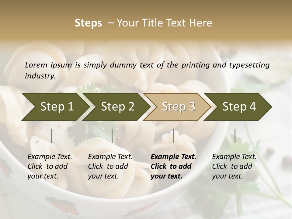 Dinner Parsley Pepper PowerPoint Template