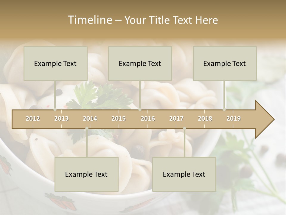 Dinner Parsley Pepper PowerPoint Template
