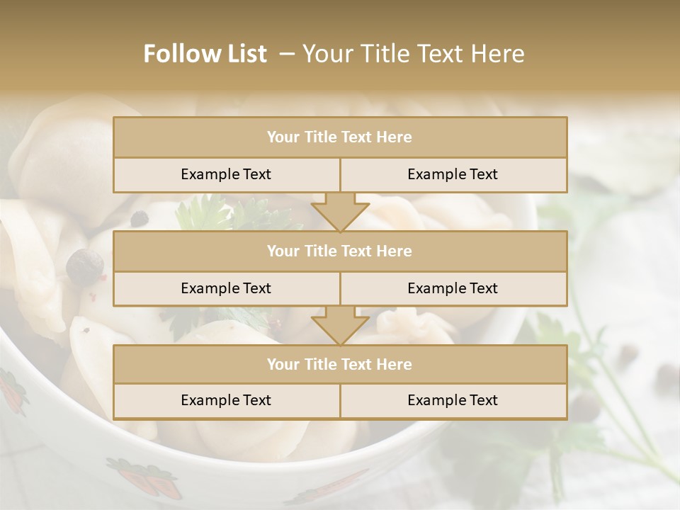 Dinner Parsley Pepper PowerPoint Template
