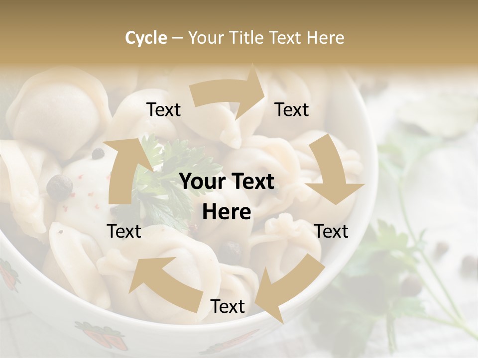 Dinner Parsley Pepper PowerPoint Template