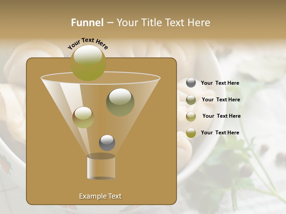 Dinner Parsley Pepper PowerPoint Template