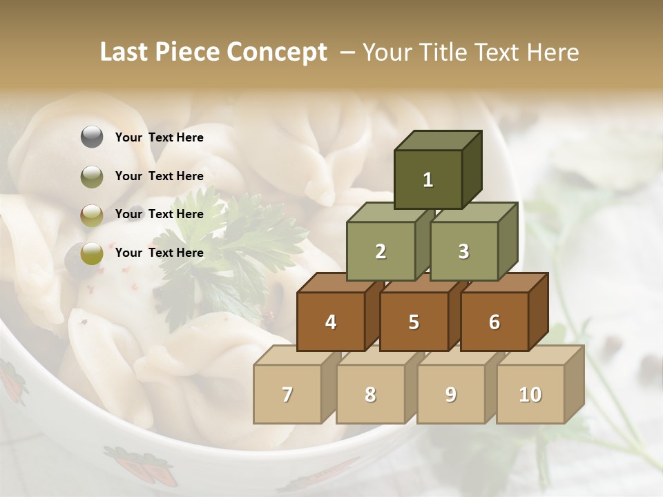 Dinner Parsley Pepper PowerPoint Template