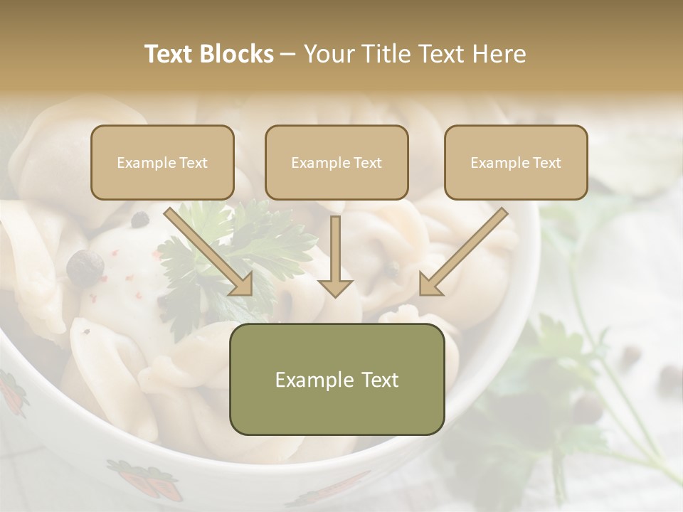Dinner Parsley Pepper PowerPoint Template