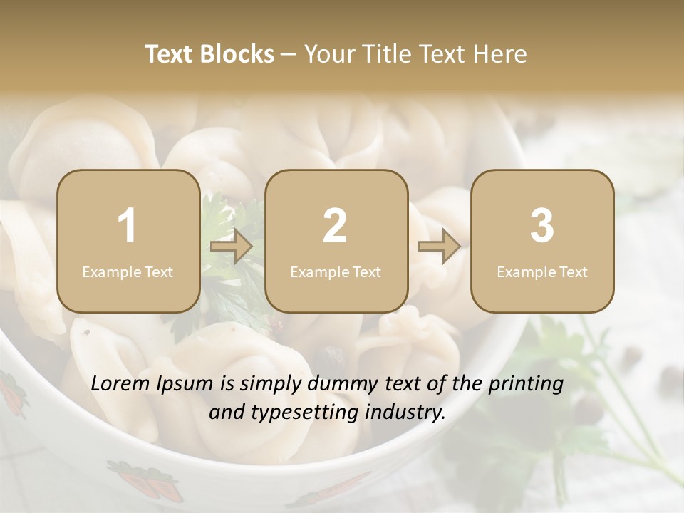 Dinner Parsley Pepper PowerPoint Template