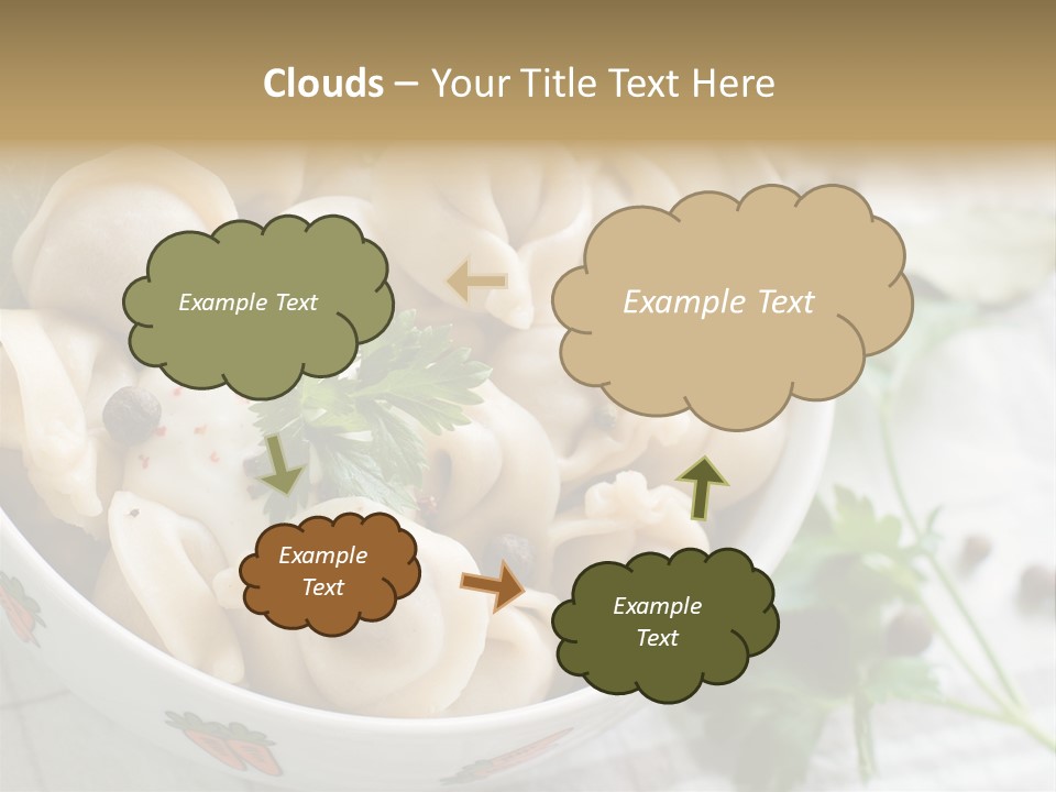 Dinner Parsley Pepper PowerPoint Template