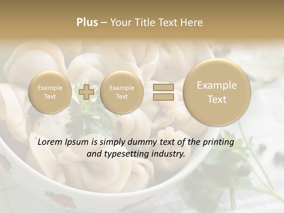 Dinner Parsley Pepper PowerPoint Template