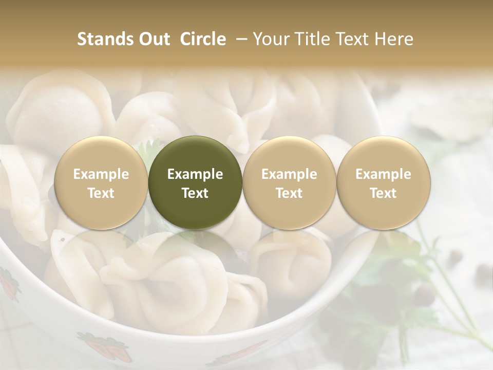 Dinner Parsley Pepper PowerPoint Template
