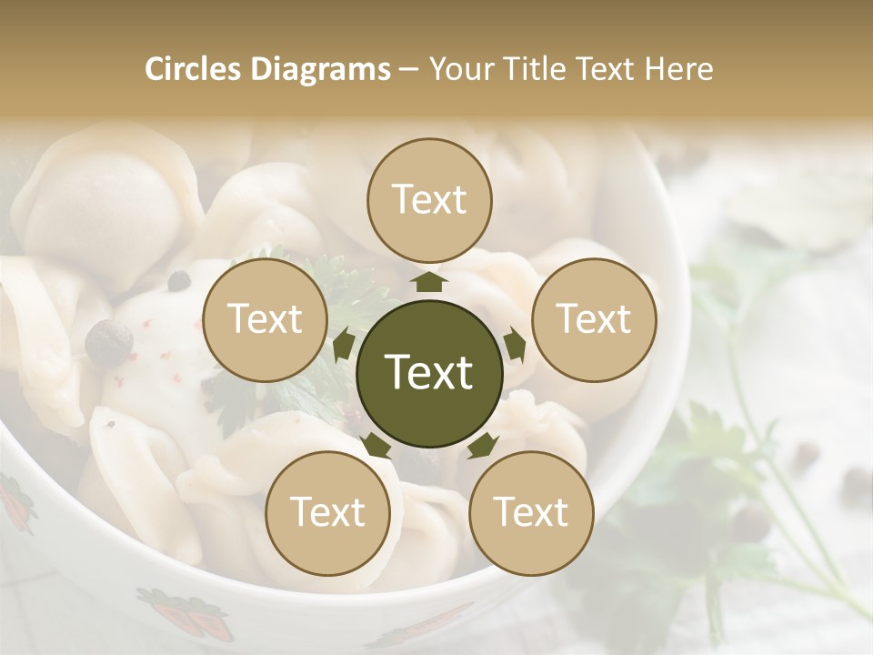 Dinner Parsley Pepper PowerPoint Template