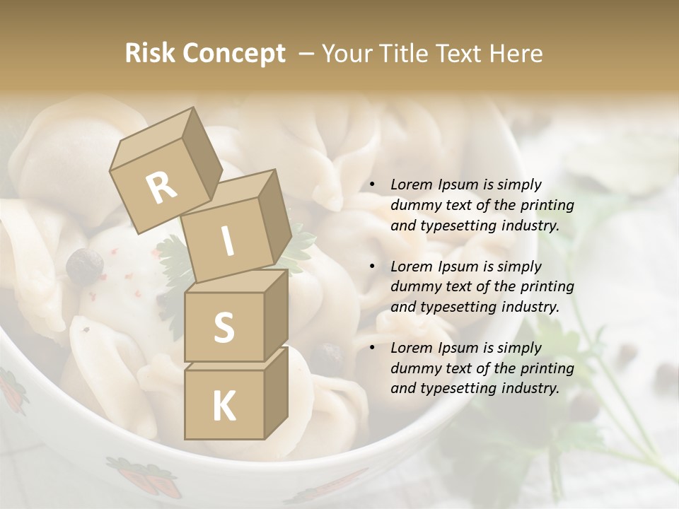 Dinner Parsley Pepper PowerPoint Template