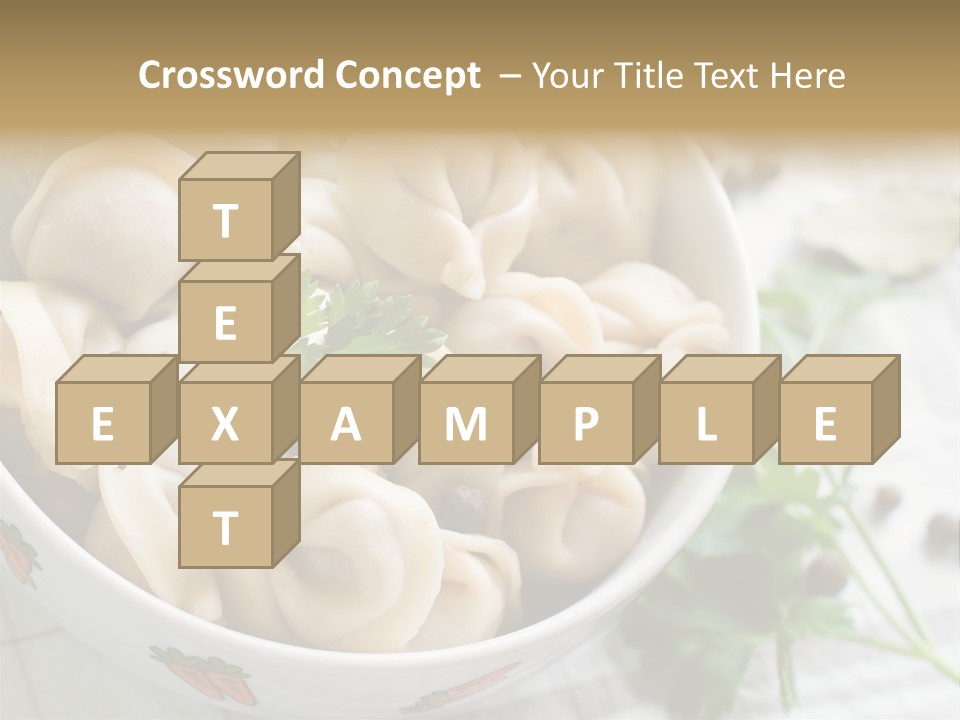 Dinner Parsley Pepper PowerPoint Template