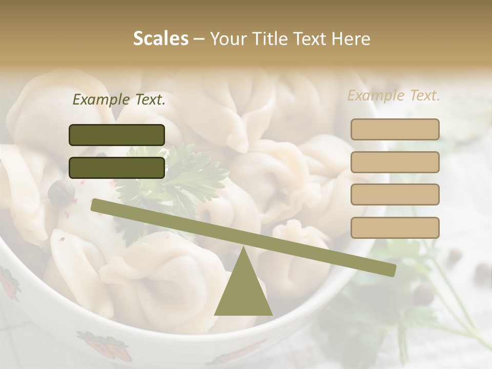 Dinner Parsley Pepper PowerPoint Template
