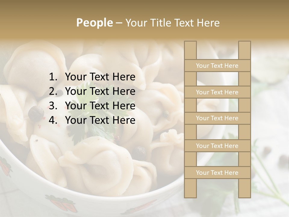 Dinner Parsley Pepper PowerPoint Template