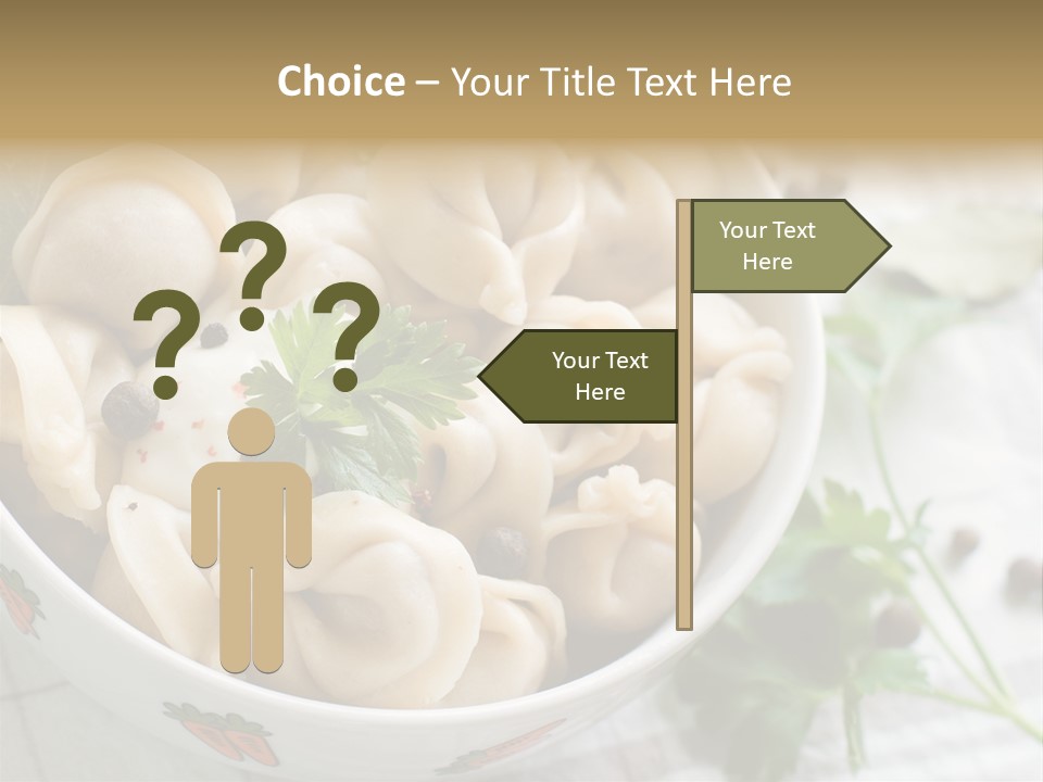 Dinner Parsley Pepper PowerPoint Template